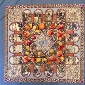 Hermès “Les Jardins d’Andalousie” 90 cm Silk Scarf